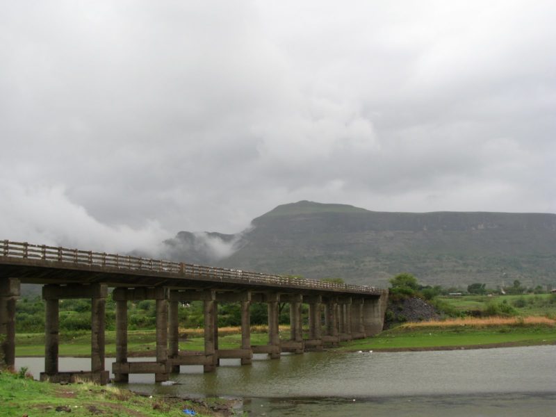 Aar River Bridge Malshej Ghat at Pimplegao Joga Dam